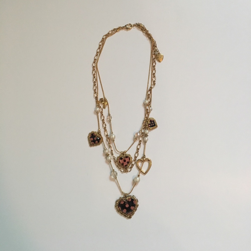 Betsey Johnson layered necklace